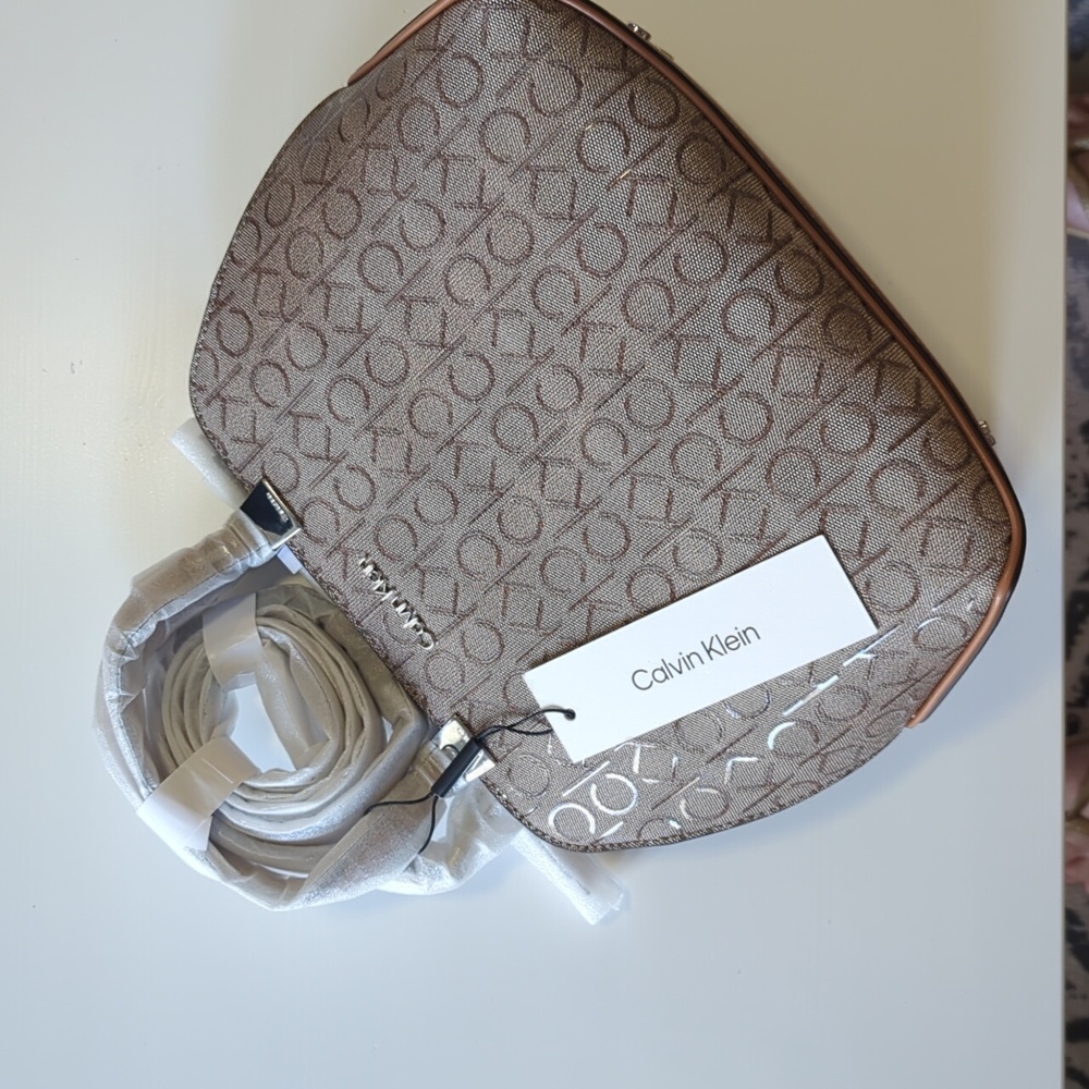 Calvin Klein Charlie Signature Zip-Top Satchel